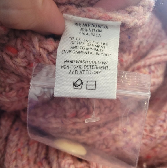 Alex Mill Side Button Aran Cable Knit Merino Wool Sweater - Picture 6 of 6